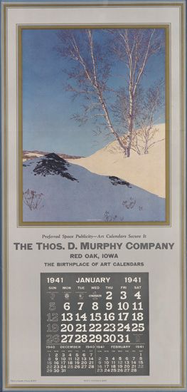 The Thos D. Murphy Company, long blue poster