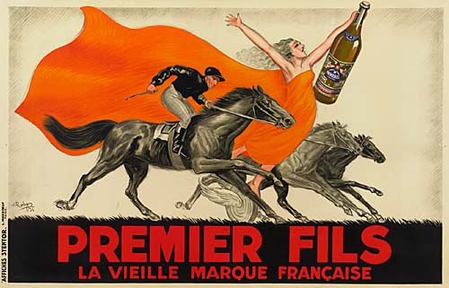 Premier Fils, La Vielle Marque Francaise, woman in orange