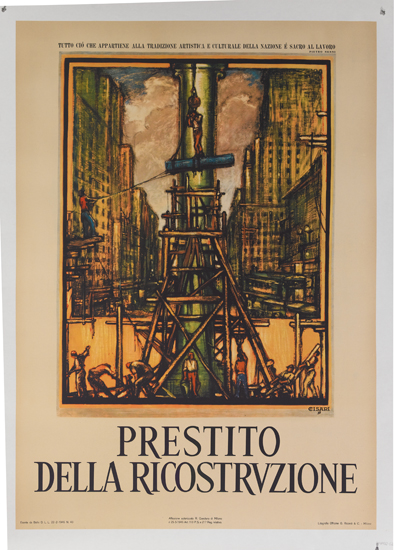 Prestito Della Ricostrvzione, constructing buildings