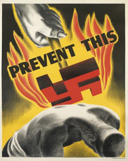 Prevent This, swastika and flames