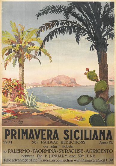 Primavera Siciliana, palm trees