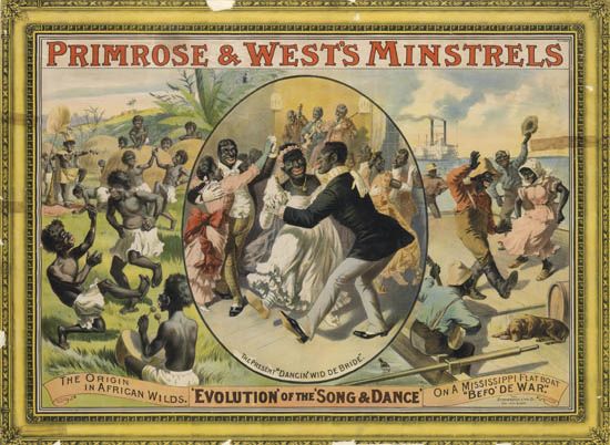 Primrose and West’s Minstrels, crowd dancing