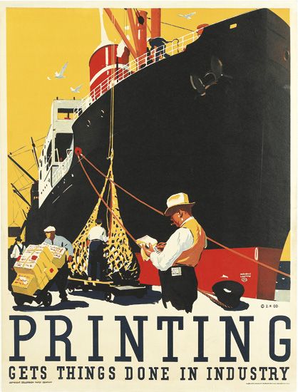 Printing Gets Things Done in Industry, black ship