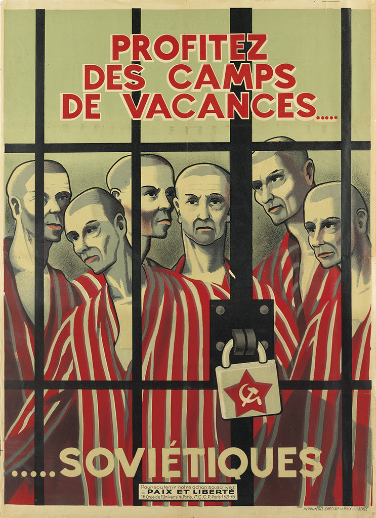 Profitez des Camps de Vacances, men in stripes, Sovietiques