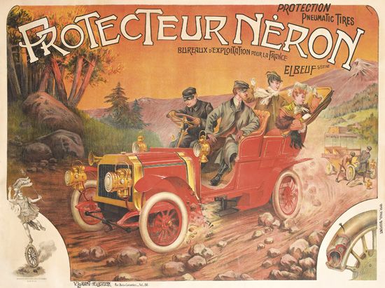 Protecteur Neron, orange poster, red car