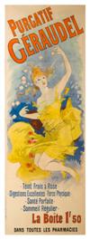 Purgatif Geraudel, long poster, girl in yellow