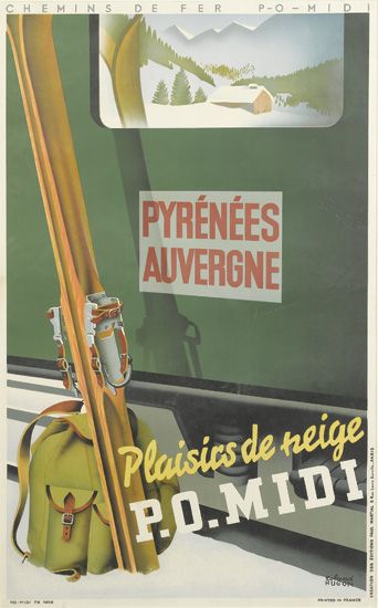 Plaisics de reige P.O. Midi, skis