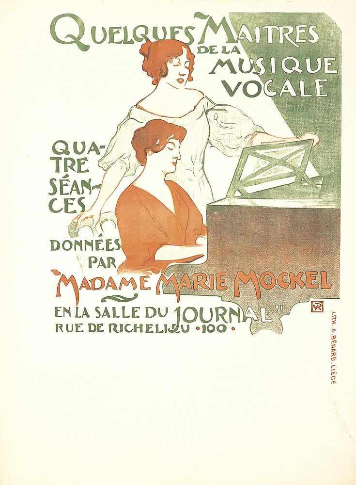 Quelques Maitres de la Musique Vocale, women at the piano
