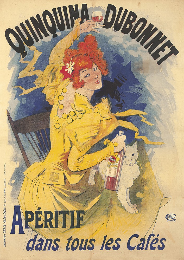 Quinquina Dubonnet, Aperitif, woman in yellow