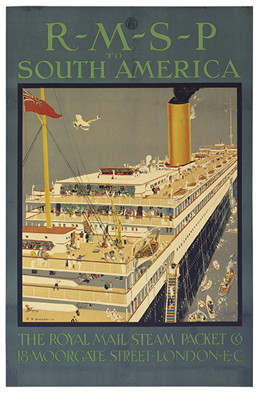 RMSP to South America, ship decks