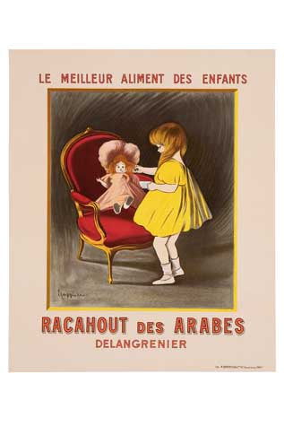 Le Meilleur Aliment des Enfants Racahout des Arabes, little girl in yellow with doll