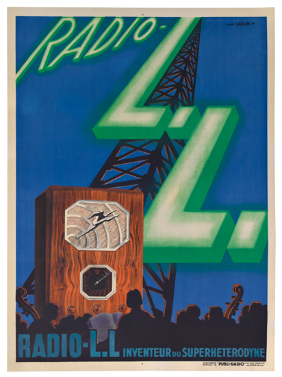 Radio LL, blue poster