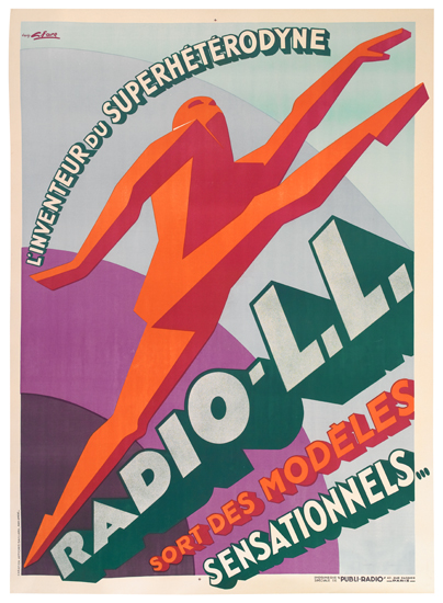 Radio L.L., outline of a man running