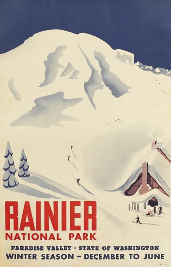 Rainier National Park, Paradise Valley, snowy resort