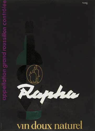 Rapha vin doux naturel, black poster