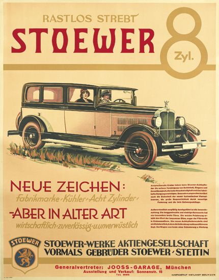 Rastlos Strebt Stoewer, old car