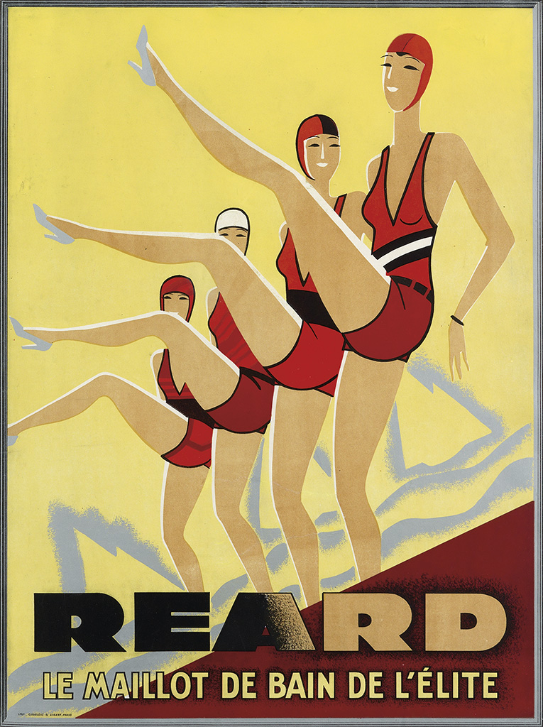 Reard Le Maillot, women in red swimsuits