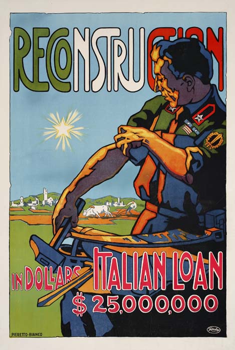 Reconstruction in Dollars Italian Loan, working man