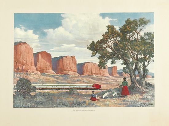 Red cliffs, Western