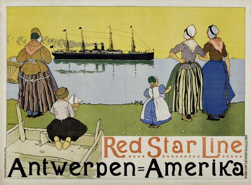 Red Star Line Antwerpen-Amerika, yellow sky