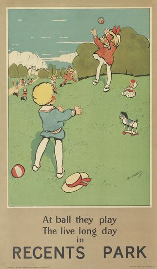 Regents Park, children playing