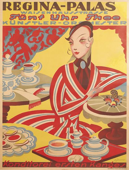 Regina Palas, woman in red