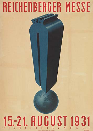 Reichenberger Messe 15-21 August 1931, blue design