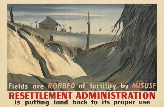 Resettlement Administration, barren fields