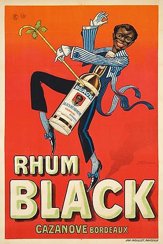 Rhum Black, red poster