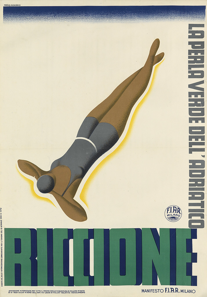 Riccione La Perla Verde Dell Adriatico, woman in grey swimsuit