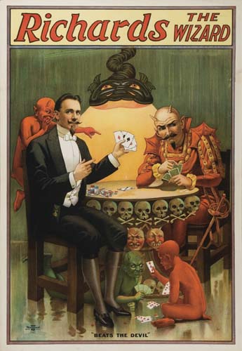 Richards The Wizard, men playing cards