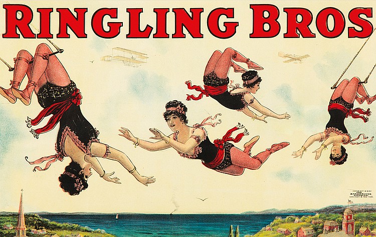 Ringling Bros, woman acrobats