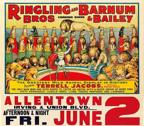 Ringling Bros and Barnum and Bailey, elephants and clowns