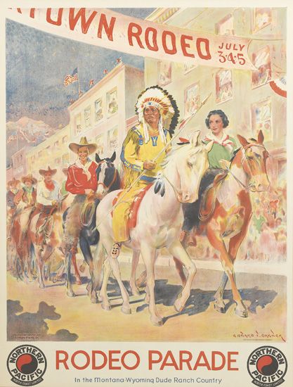 Rodeo Parade, Northern Pacific, parade