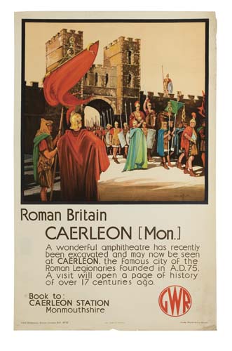 GWR, Roman Britain Caerleon, Mon, man in red