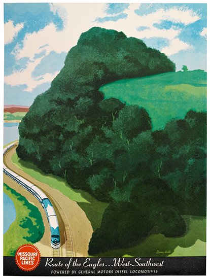 Missouri Pacific Lines, Route of the Eagles, West-Southwest