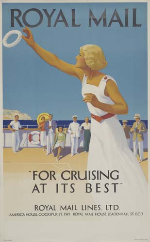 Royal Mail for Cruising at its Best, woman in white