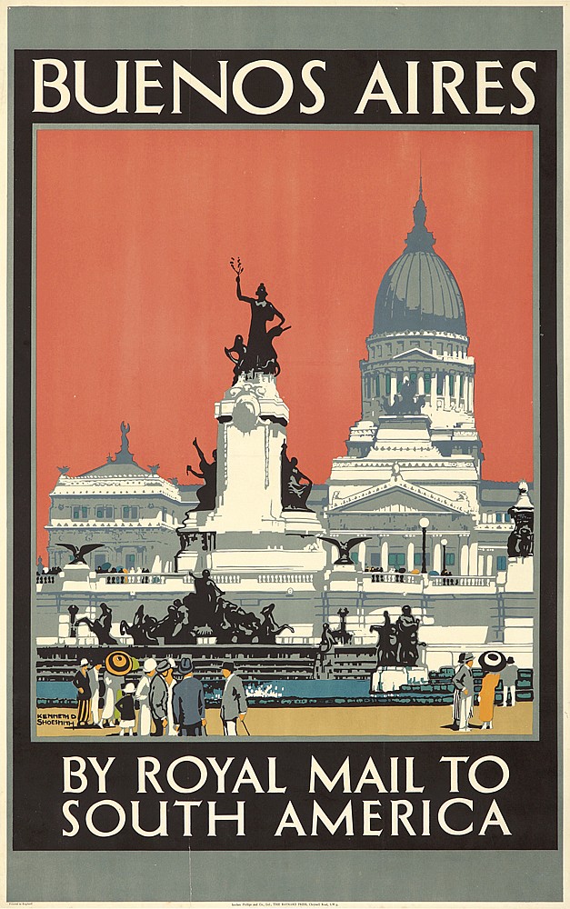 Buenos Aires By Royal Mail to South America, red sky