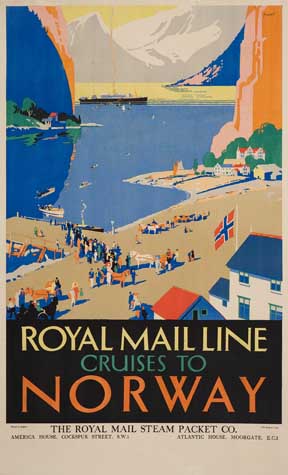 Royal Mail Line Cruises to Norway, beach