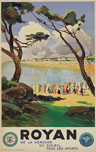 Royan de la Verdure, trees, shore