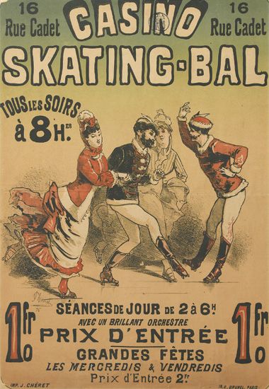 Casino Skating Bal, couples dancing