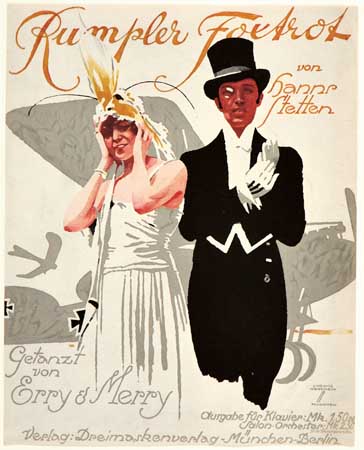 Rumpler Foxtrot, man in suit, woman in white