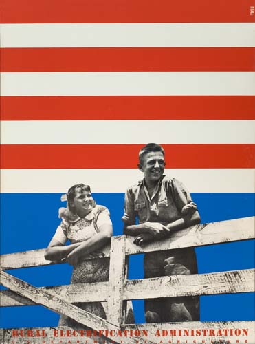 Rural Electrification Administration, children on a fence