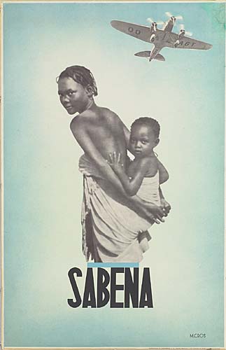 Sabena, blue poster