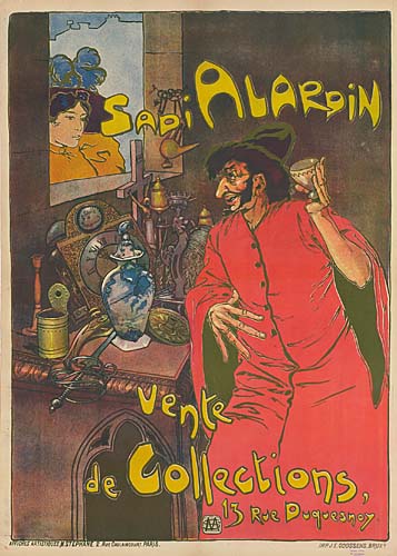 Sadi Alardin Vente de Collections, man in red