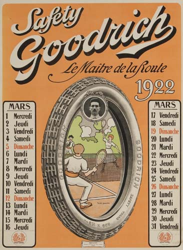 Safety Goodrich, Le Maitre de la Route, orange poster