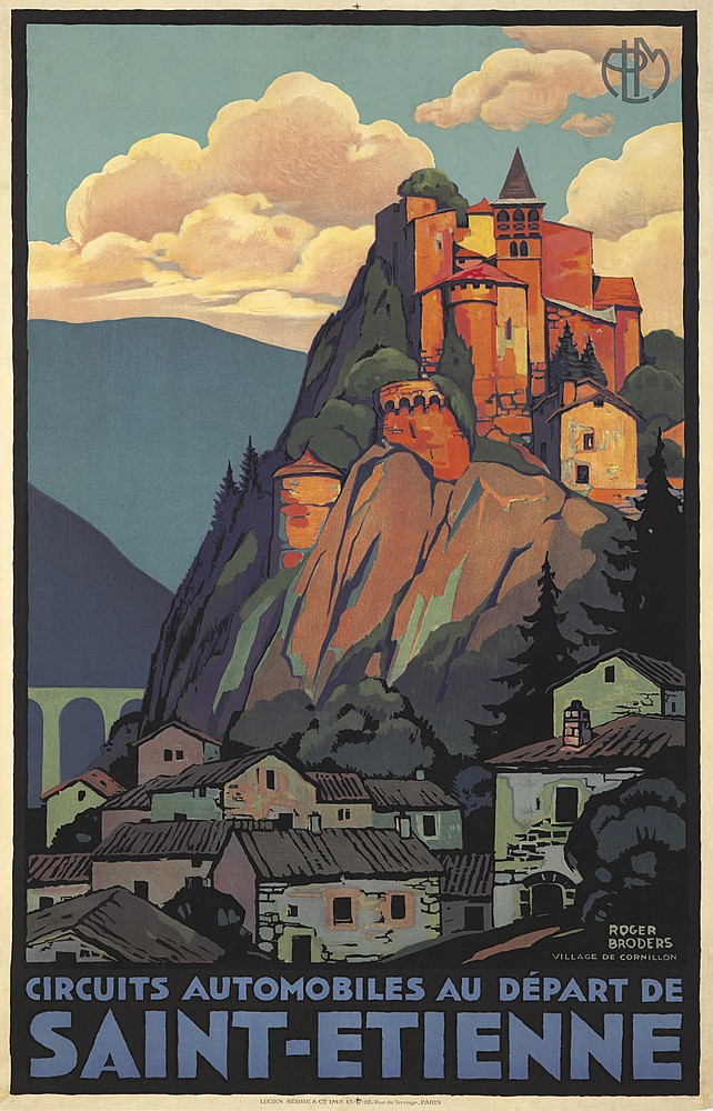 Saint Etienne, castle on a mountain