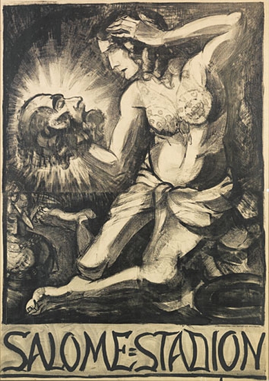 Salome Stadion, woman and man’s head