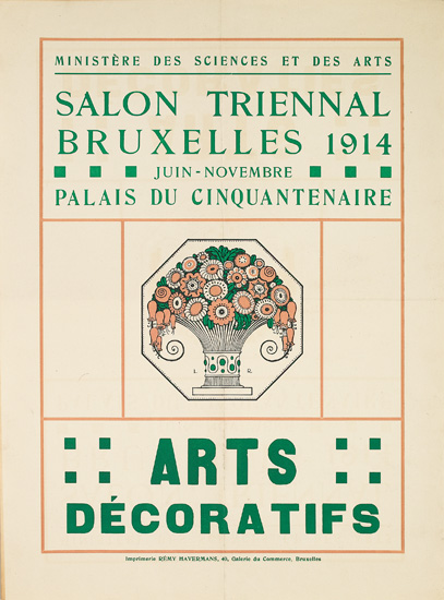 Salon Triennal Bruxelles 1914, Arts Decoratifs, flower arrangement