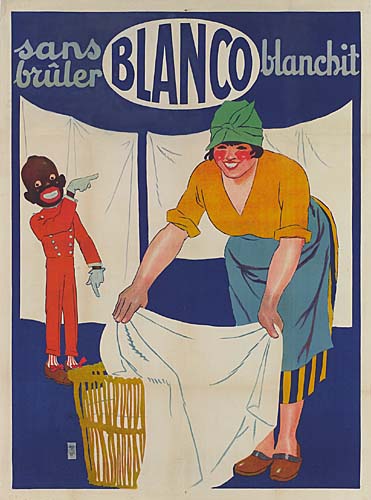 Sans Bruler Blanco Blanchit, woman doing laundry